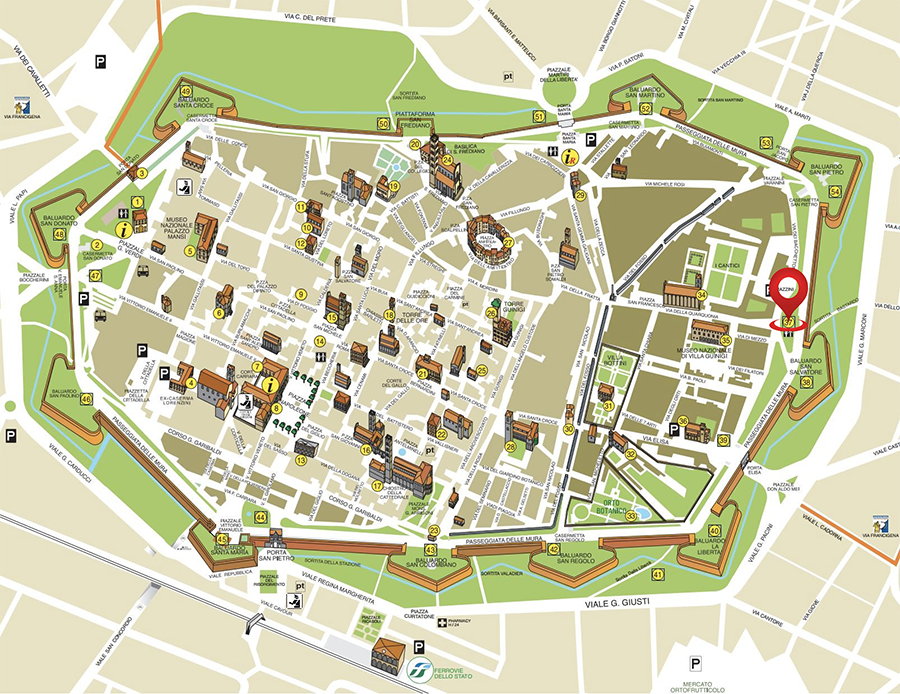 map lucca
